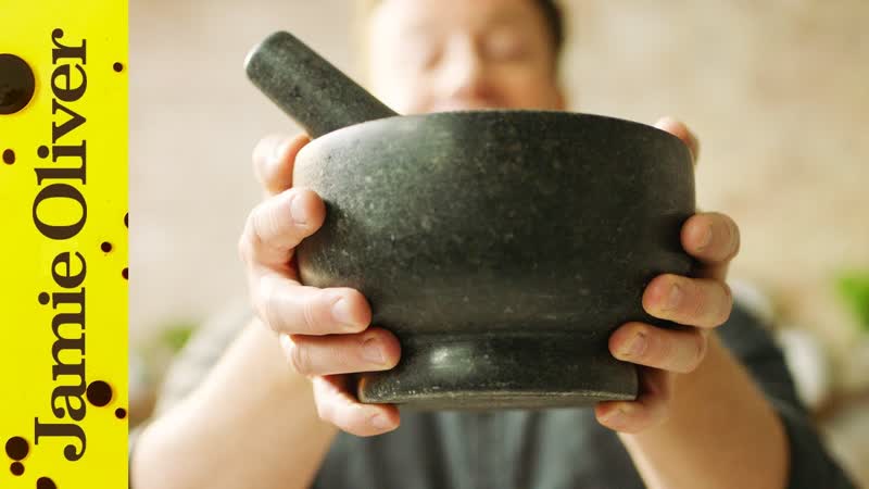 Worlds Oldest Kitchen Gadget, Making Pesto, Jamie
