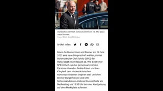 Scholz in Bremen Abschlußveranstaltung zur Wahl