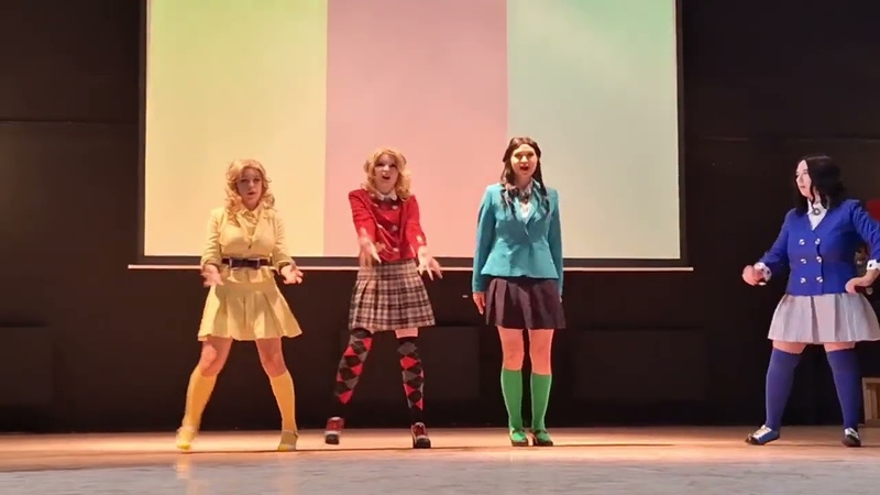 Heathers The Musical Групповое дефиле Candy Store Duke, Chandler, Mc Namara,