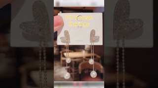 Cellotape Se Korean Earring Banaen// diy Korean earring #shorts #youtubeshorts #earrings