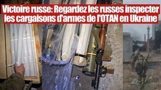Ukraine: Regardez les troupes russes inspecter les paquets d’armes de l’OTAN