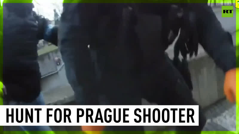 Czech police share video of gunman hunting at Prague