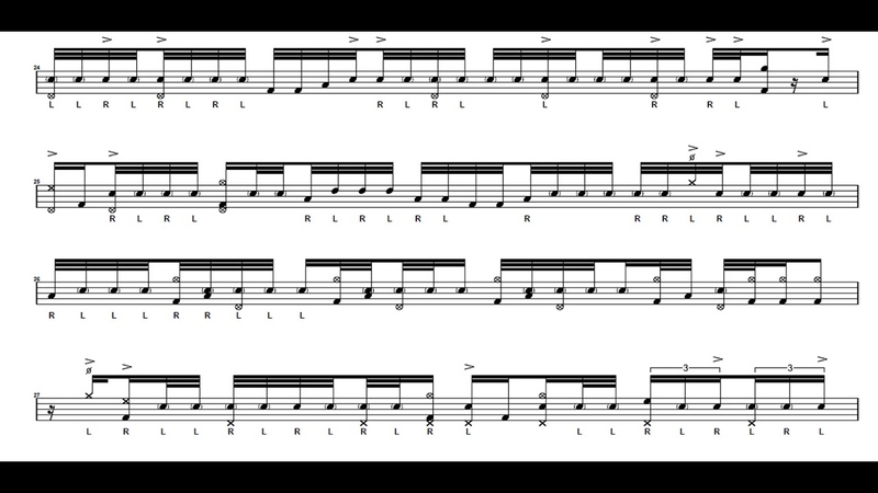 Dave Weckls Just Groove Me drum solo transcription