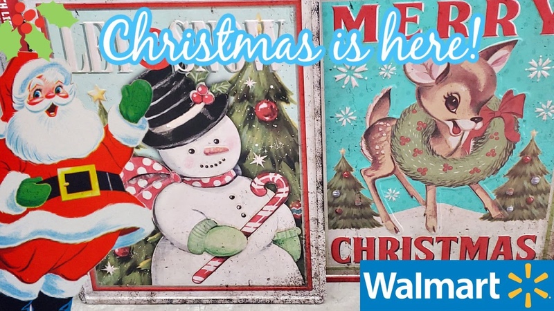 WALMART CHRISTMAS DECORATIONS VINTAGE CHRISTMAS DECOR GRINCH AND MORE SHOP WITH ME