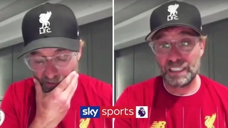 Jurgen Klopp’s emotional reaction to Liverpool winning the Premier League 🏆