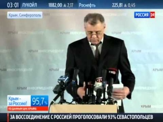 Обработано 3/4 бюллетеней: 95,7 процента крымчан - за воссоединение с Россией