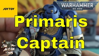 Warhammer Ultramarines Primaris Captain 1:18 scale action figure (JoyToy). Articulated faceplate!