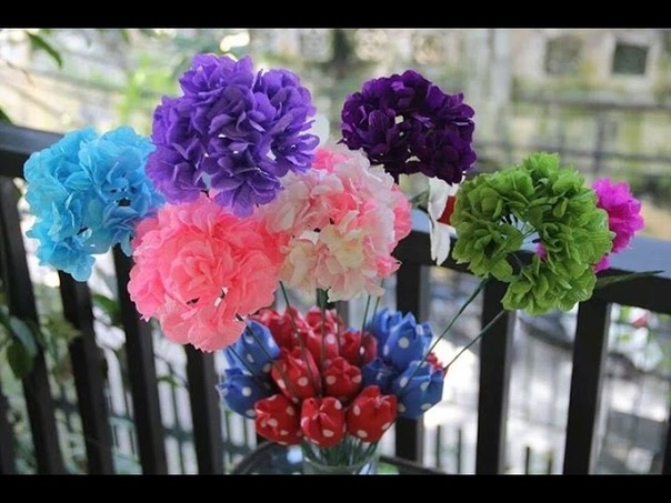 Hydrangea paper flower tutorial Hoa cẩm tú cầu bằng giấy