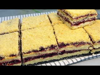 Если залежалось варенье готовлю Вкуснятину К Чаю за 15 Минут/Техника/Нежное Пирожное с Вареньем!