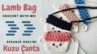 DIY Tutorial - How to crochet crossbody bag / Örgü çocuk çantası yapılışı