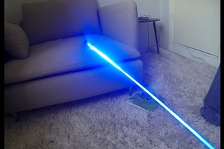 Powerful 4500mW Blue Laser Demonstration