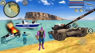 Thanos Rope Hero Army Base Simulator #4 - Fun at Miami City - Android Gameplay