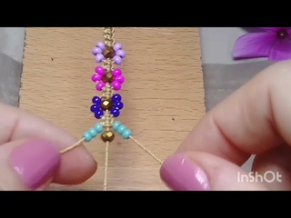 Cmo hacer Pulsera de florecitas  tejida en macram