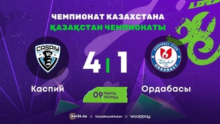 Каспий 4:1 Ордабасы | Чемпионат Казахстана 2023-24 |