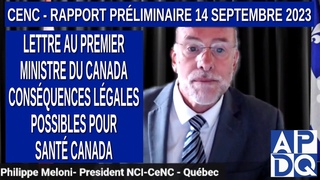 CeNC - Lettre au premier ministre du Canada - Consquences Lgales Possibles pour Sant Canada